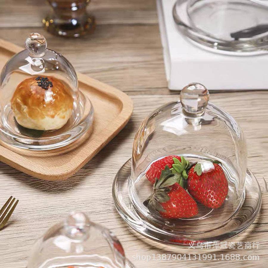 Vagabond Vintage - Wholesale Decorative Tabletop Object - Glass Dome Display Cloche with Base3