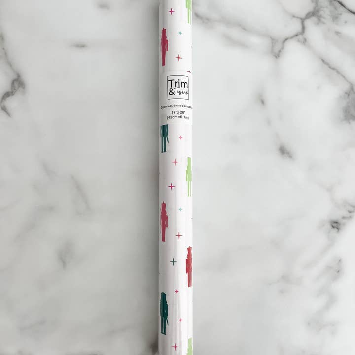 Trim & Twine - Wholesale Wrapping Paper Roll - Colorful Nutcracker Christmas Wrapping Paper Roll3