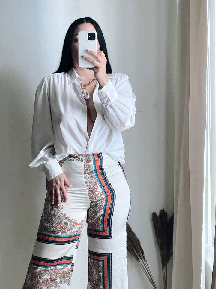 Alessa | Satin High Waist Pants for wholesale by Dhianne Co.