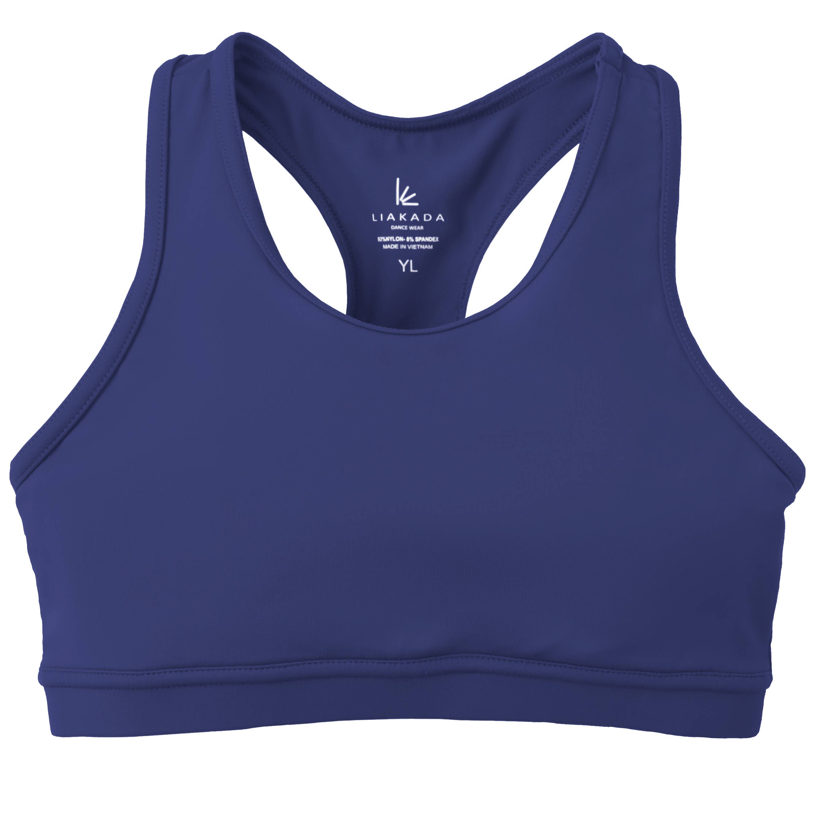 Liakada Dancewear – Parte de cima de desporto - Criança por atacado – Top Sutiã Racerback para Menina1