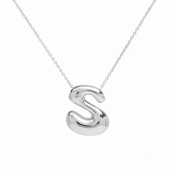 Savvy Bling - Vente Colliers à pendentif - Collier en or 18 carats Initial Waterdrop