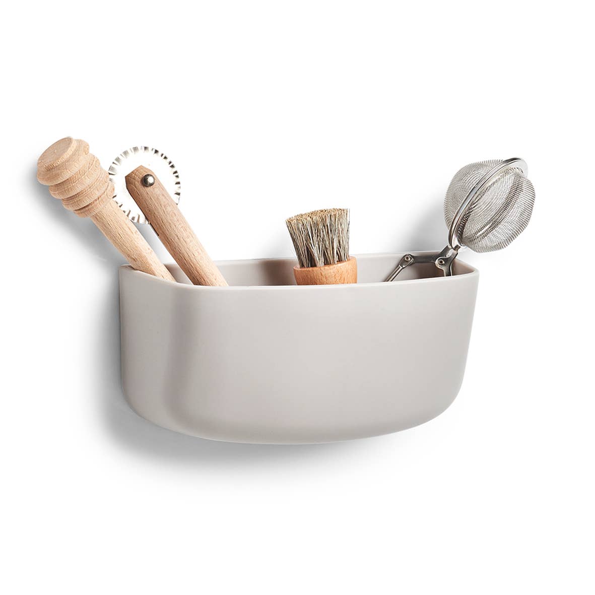 grey Utensil holder, plastic, gray for wholesale on Faire3