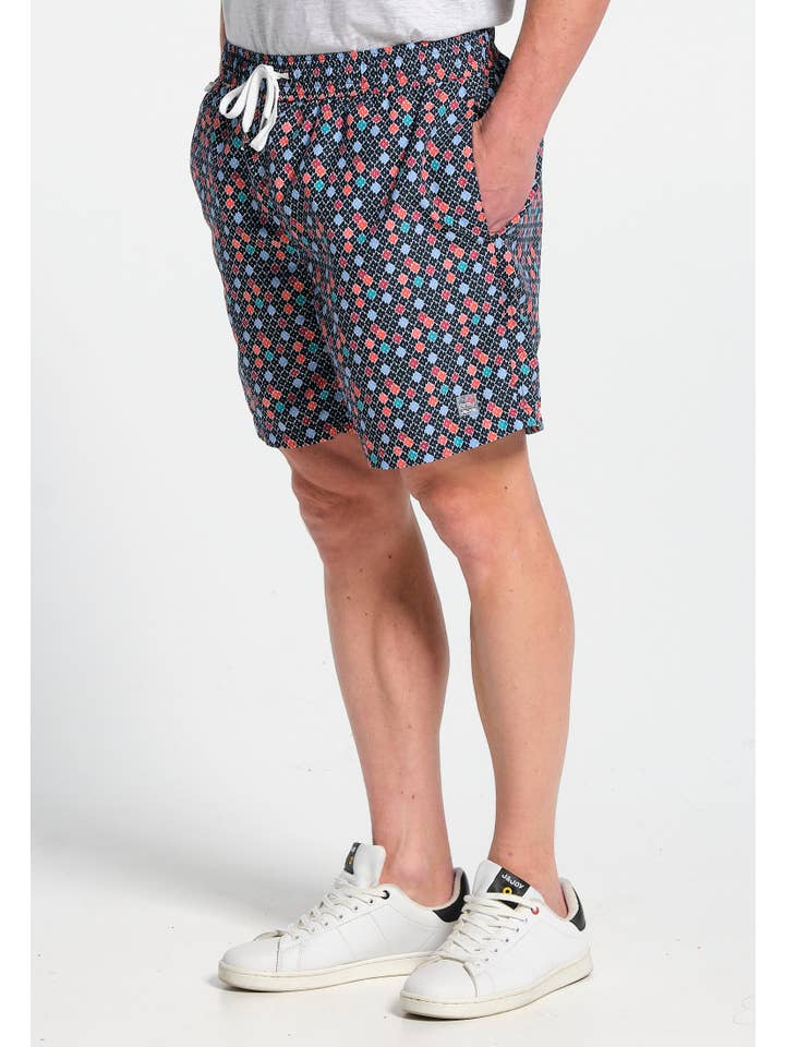 J&JOY – wholesale Badshorts - Herr – Mäns snygga fisktryck badbyxor6