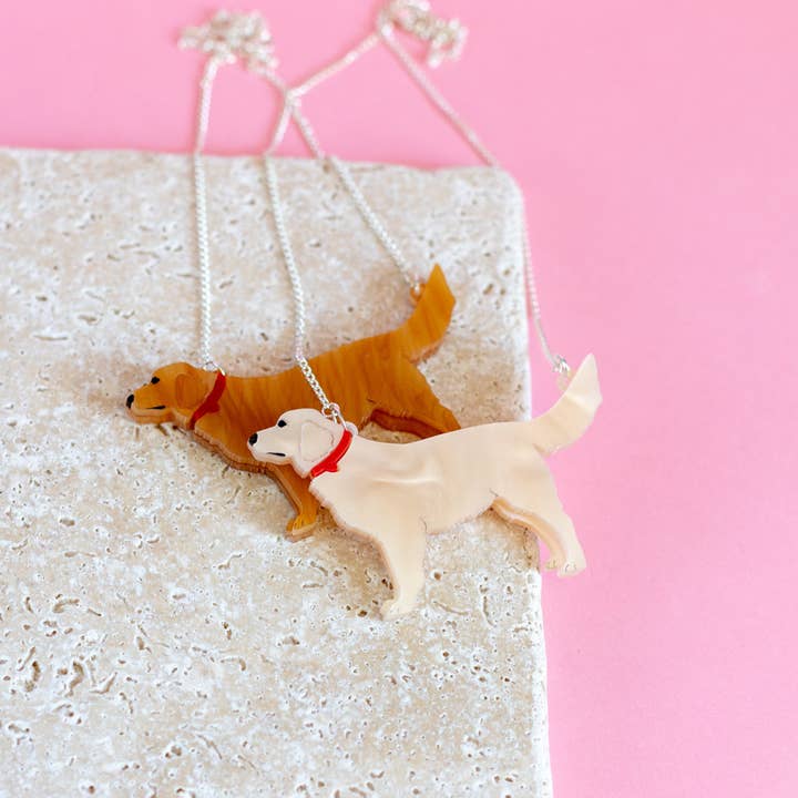 Golden Retriever Necklace for wholesale by Finest Imaginary