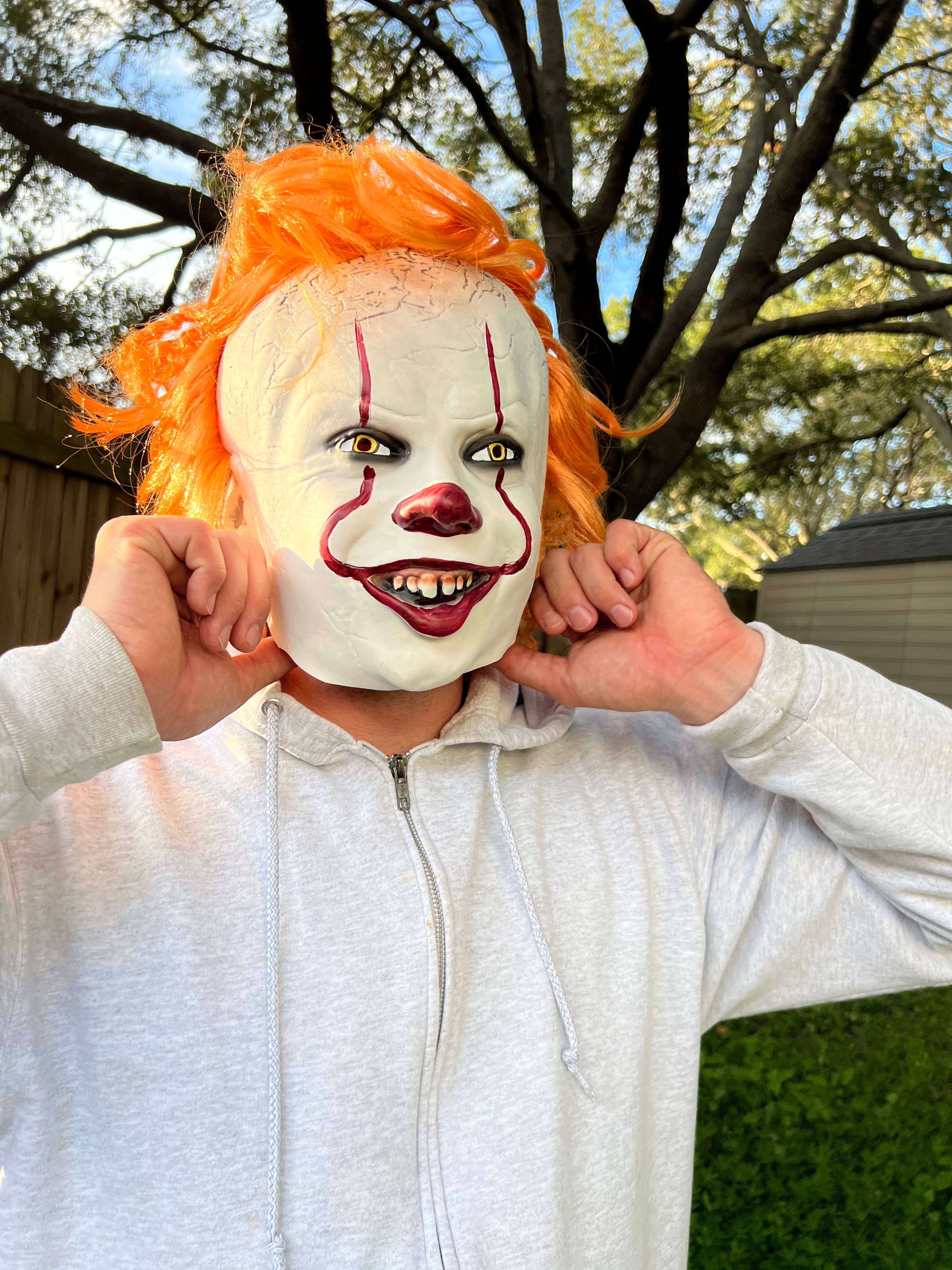 Lelaffet - Wholesale Costume - Unisex - Halloween mask IT Clown Scary Challenge Games Evil Mask