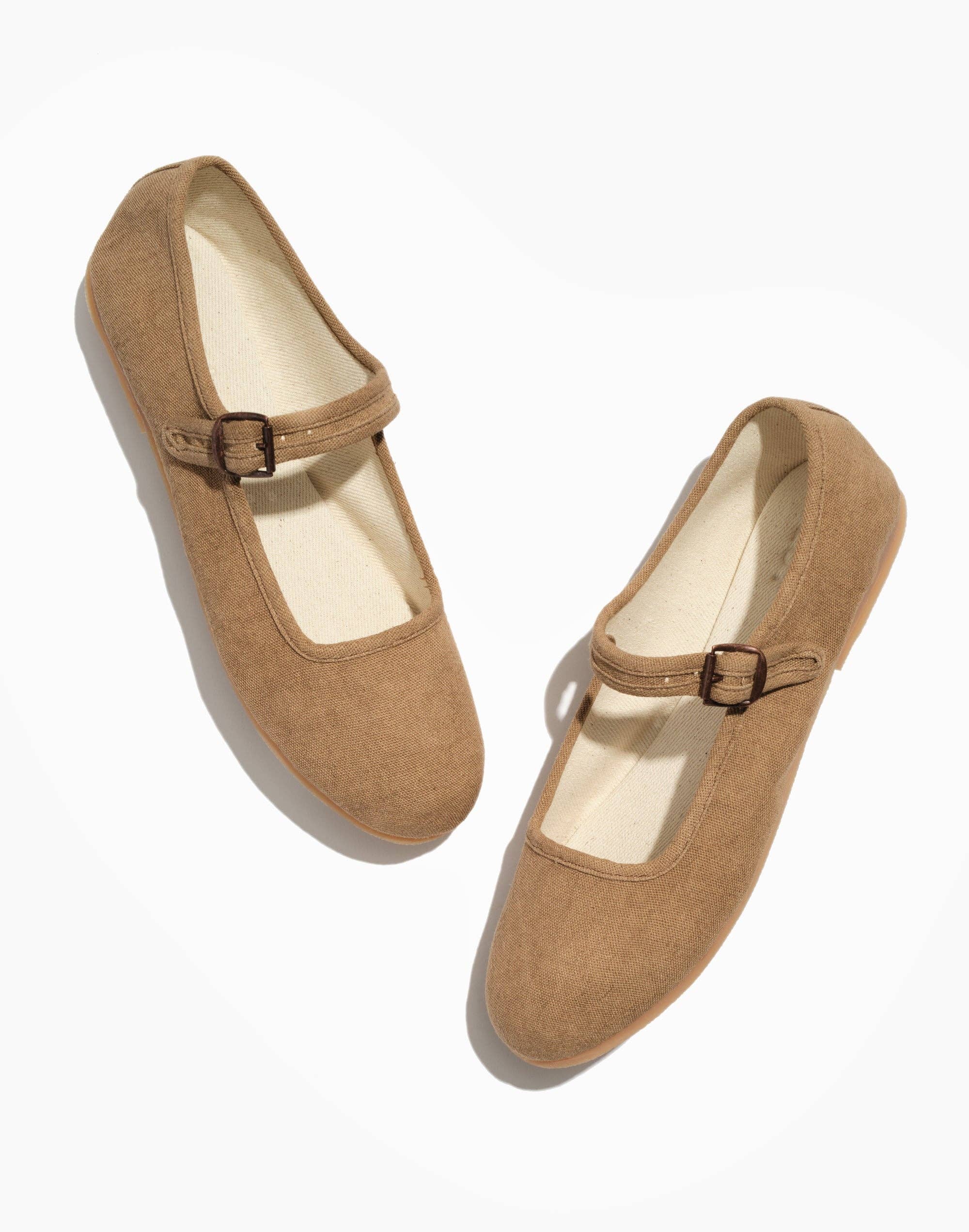 Small Lot - Wholesale Flats - Women's - Café | Classic Mary Jane1