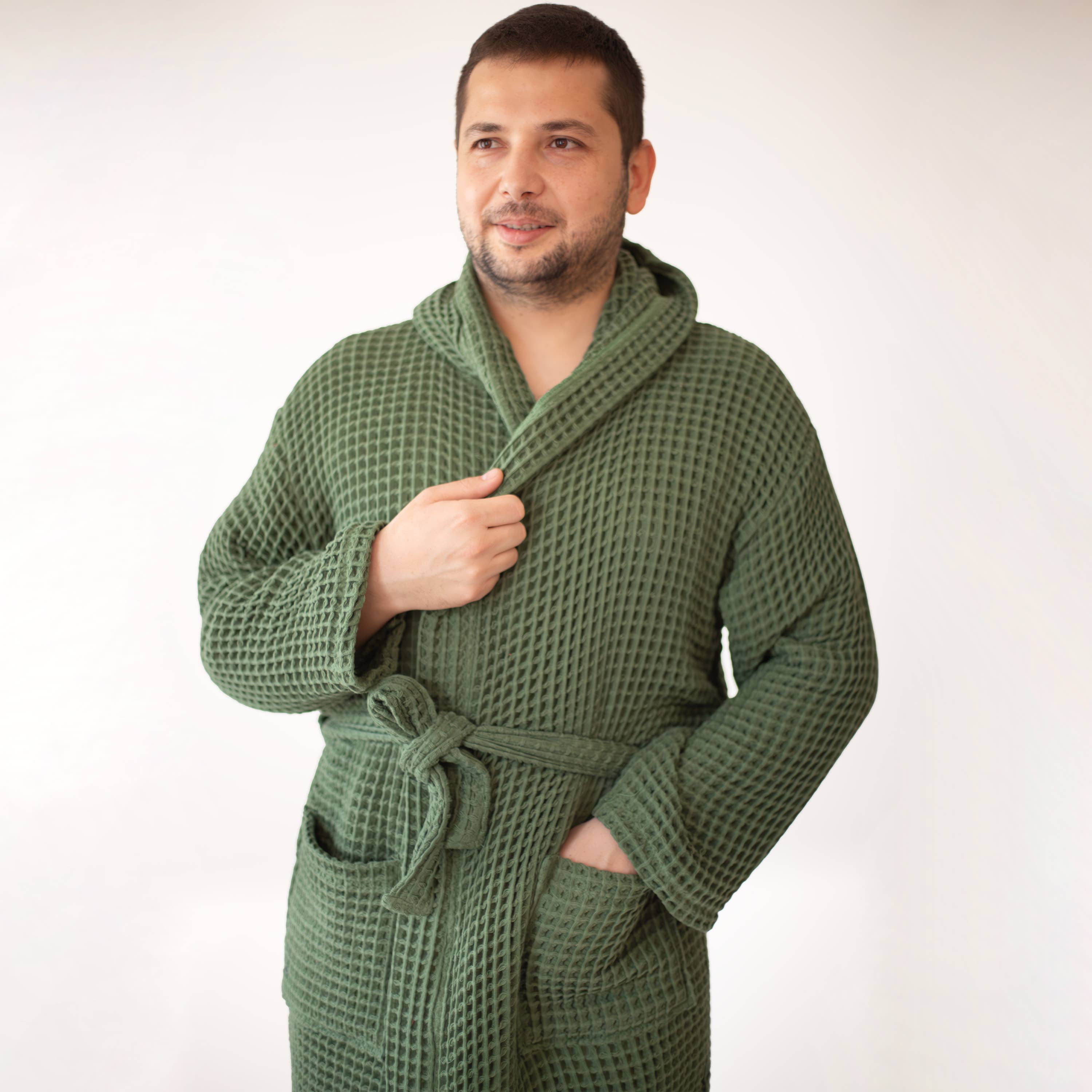 Vivamaison – Engroshandel Morgenkåbe - Unisex – Premium Vaflet Bomuld Badekåbe, Unisex Spa Komfort65