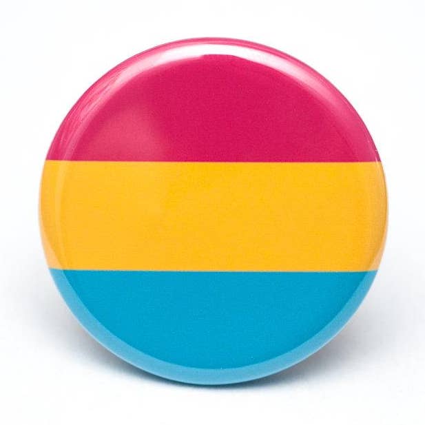 Pansexuele trots, vlag, LGBTQ+, pin/knop voor wholesale door Crafty Queer Studio