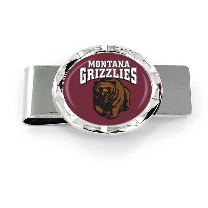Pince à billets taille diamant Grizzlies de la NCAA Montana pour la vente par Aminco USA