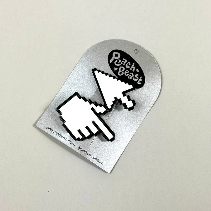 Peach Beast - Wholesale Hair Clip - Women's - Y2K Cursor Hair Clip Set0