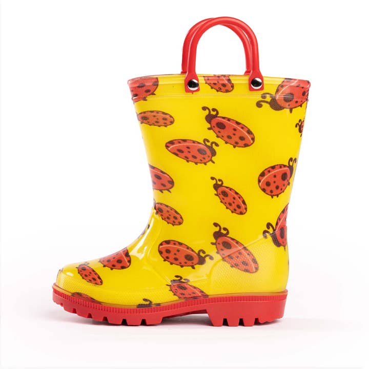 Eastern Off Price – Botas de chuva - Crianças por atacado – Botas Chuva Norty Todlers - 41273 - Pá de senhora Amarelo e Vermelho