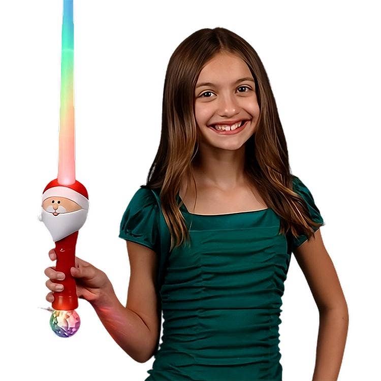 Blinkee.com, LLC – wholesale Light-up toy – Kids & baby – Light Up Expandable Santa Prism Sword Saber0