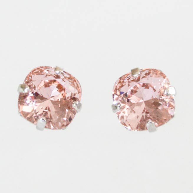 Vintage Rose Square Cushion Cut Stud Earrings | Katora for wholesale by katora jewelry