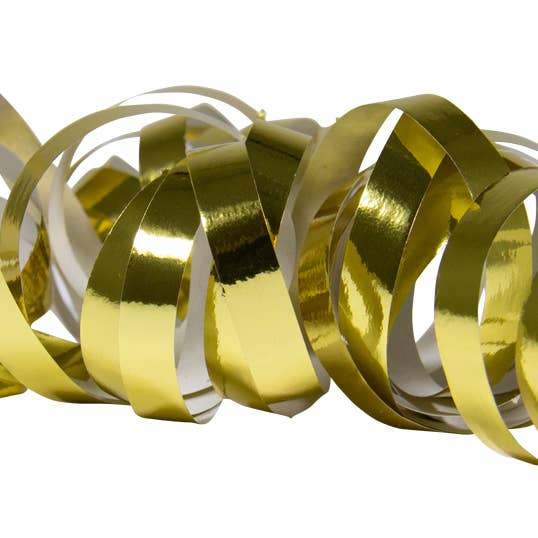 Serpentiner Metallic Guld 4m - 2 stk for engroshandel hos Folat BV