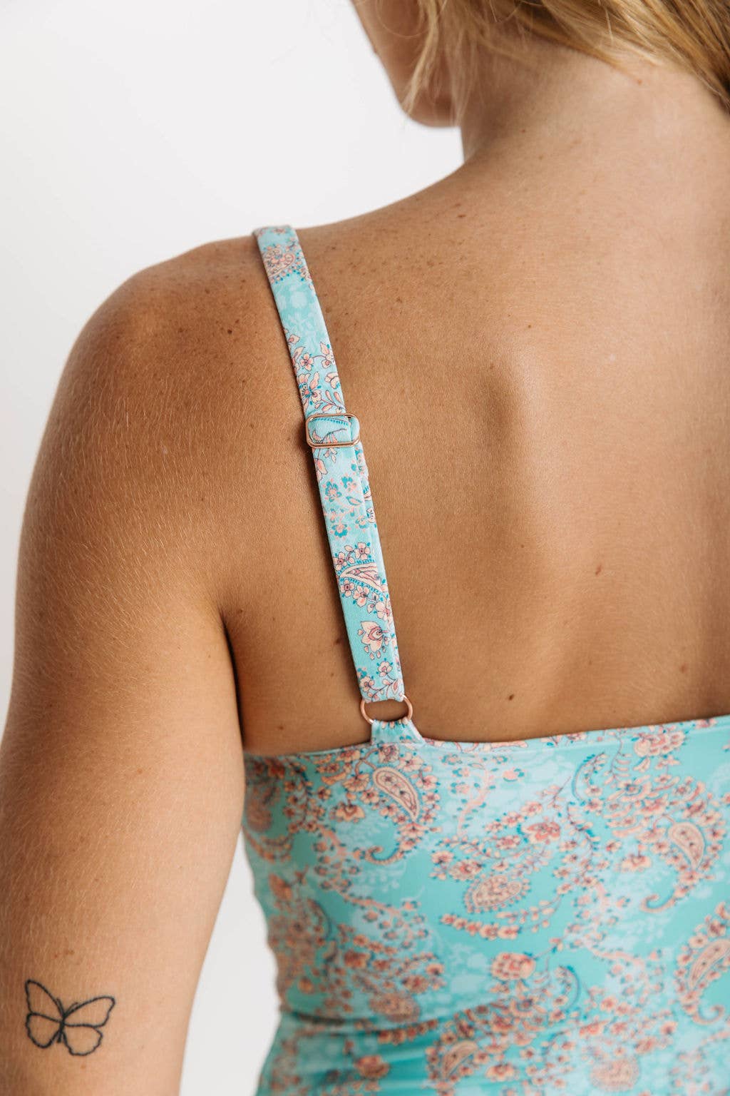 Gypsea Soul - Wholesale One Piece Swimsuit - Women's - Coral Full Piece Turquoise6