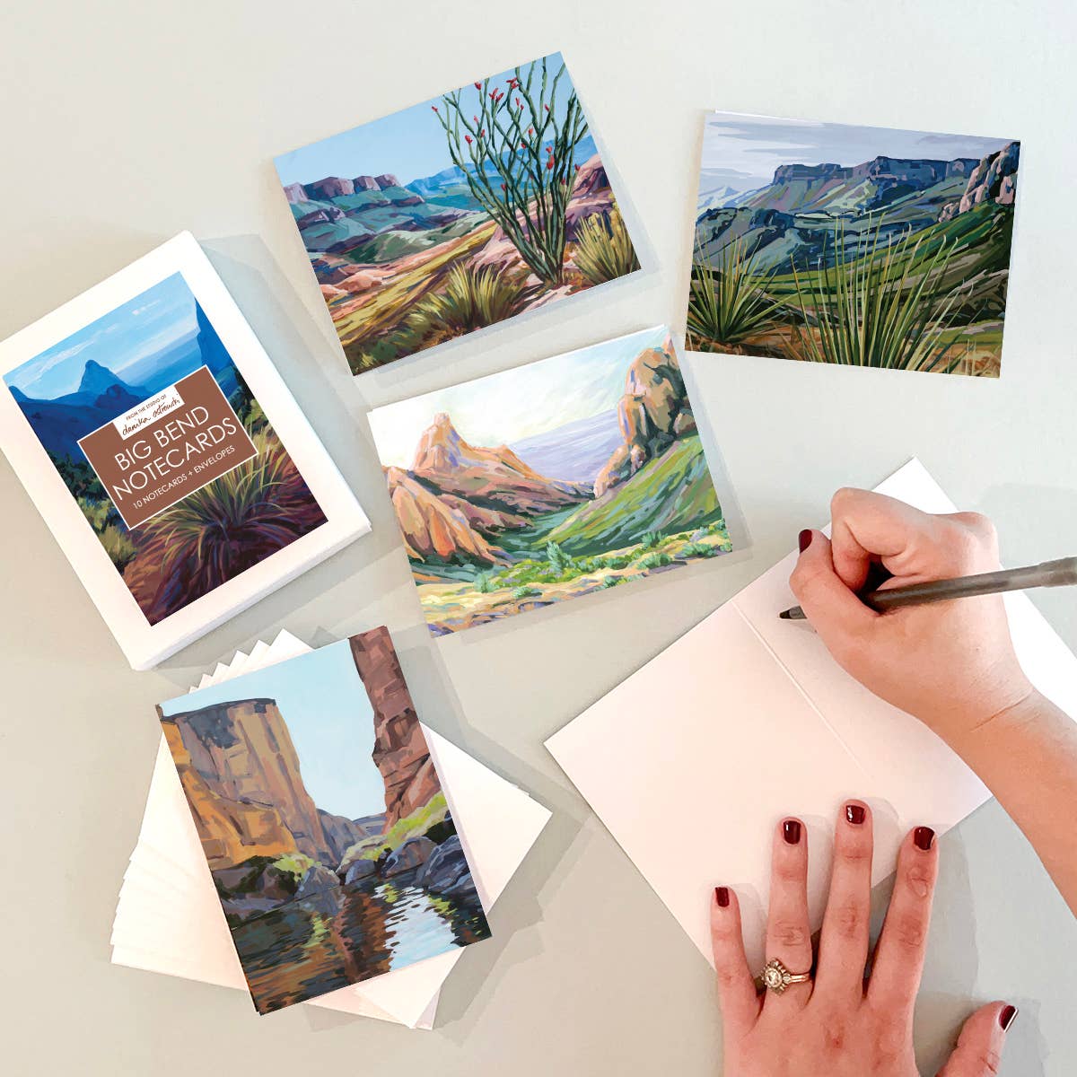 Danika Ostrowski Art + Design - Wholesale Stationery/Notecard Set - Big Bend Notecard Set4