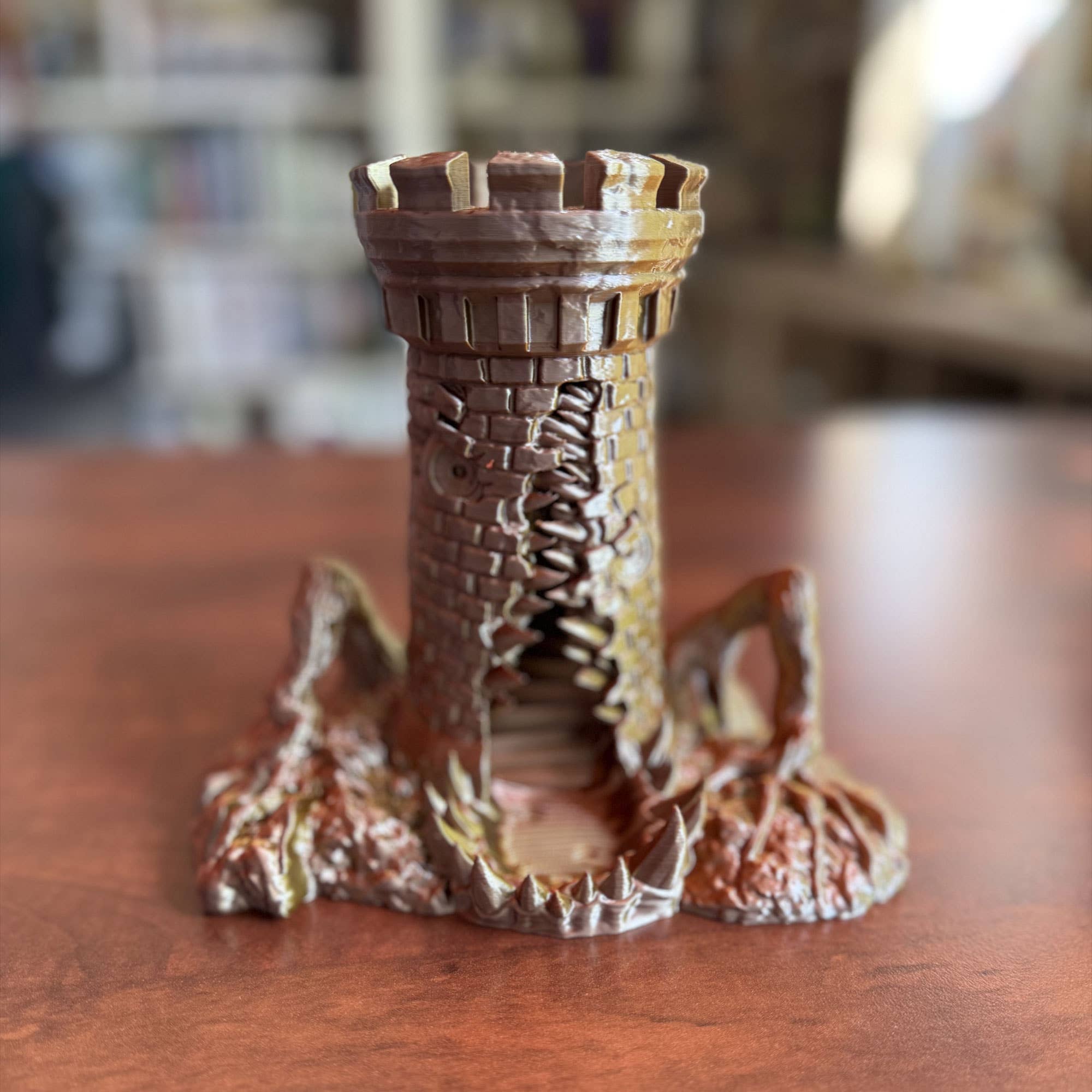 American Carver LLC - Wholesale Dice - Mimic Root Legs Dice Tower | TTRPG, D&D, Pathfinder, CoC2