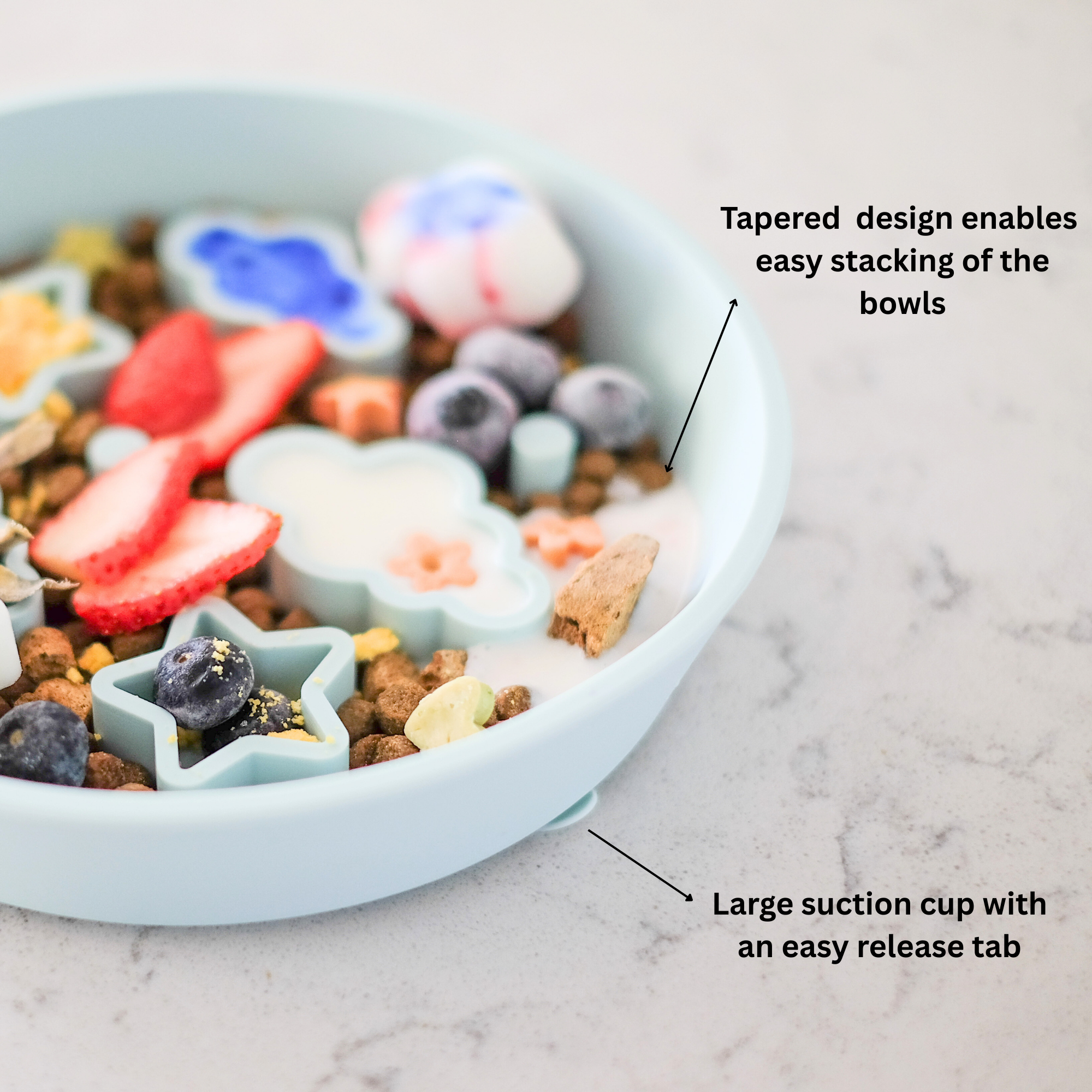 EmeryPets - Wholesale Pet Bowl - Cat/Dog - Star + Cloud Slow Feeder Bowls (Blue)7