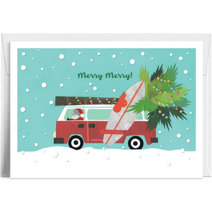 "Santa Surf Van Merry Merry" – En kustnära julfirande för wholesale av Lilybart LLC