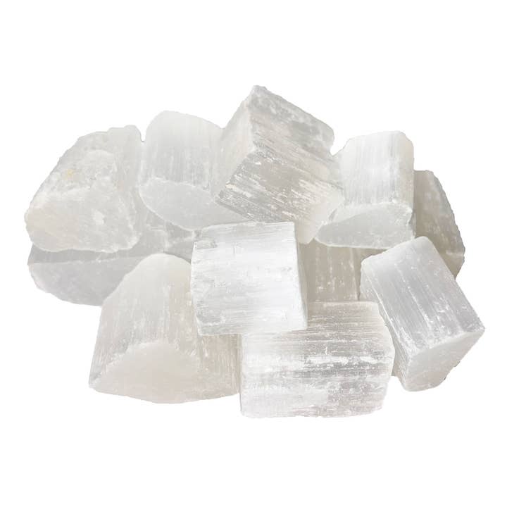Selenite Rough Stones - 1Kg for wholesale by France Mineraux