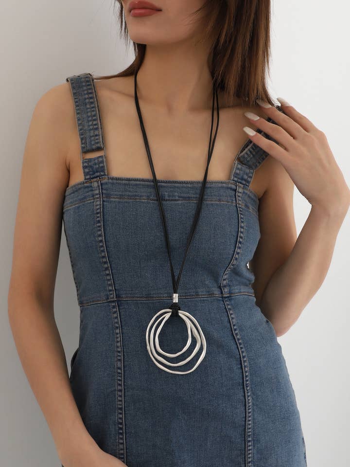 Colar de Mulher Banhado a Prata por atacado de BUBU BY TEKIN SHOP