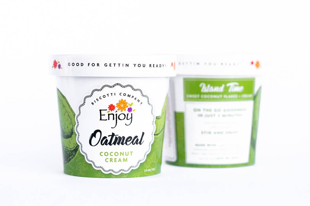 Enjoy Biscotti Company – wholesale Oats – Mixed Case of 60 - 10% discount Oatmeal Cups2