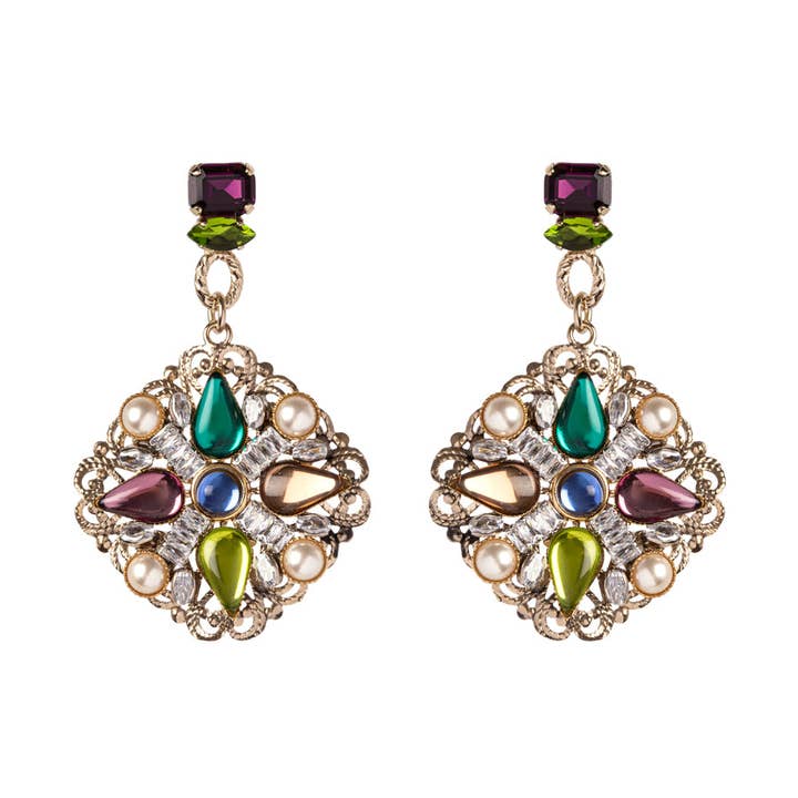 MULTICOLOR ORECCHINO - línea VIKTORIA - Código de artículo 551165 de venta al por mayor en Faire0