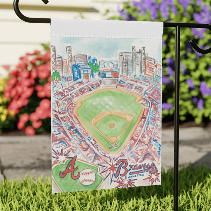 Truist Park Garden Flag for wholesale by Pocketful of Prints