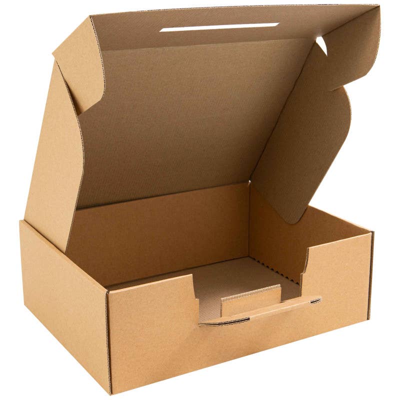 Deffrennes - Wholesale Gift Box - Kraft brown rectangular cardboard case 36.5x27x12 cm3