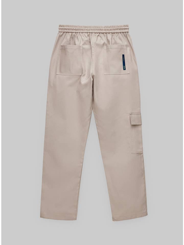 wetheknot - Wholesale Pants – Men's - Drawstring cargo pants (warm grey) — Cotton2