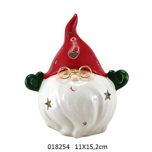 Photóforo Pai Natal 'Trady' 11 X 10,5 X 15,2 cm por atacado de Faye