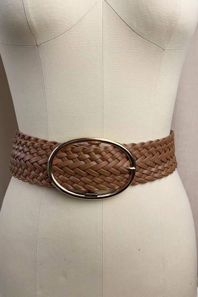 Leto Accessories - Wholesale Belt - Women's - Wide Braided Belt – Great for Dresses & Casual Outfits1