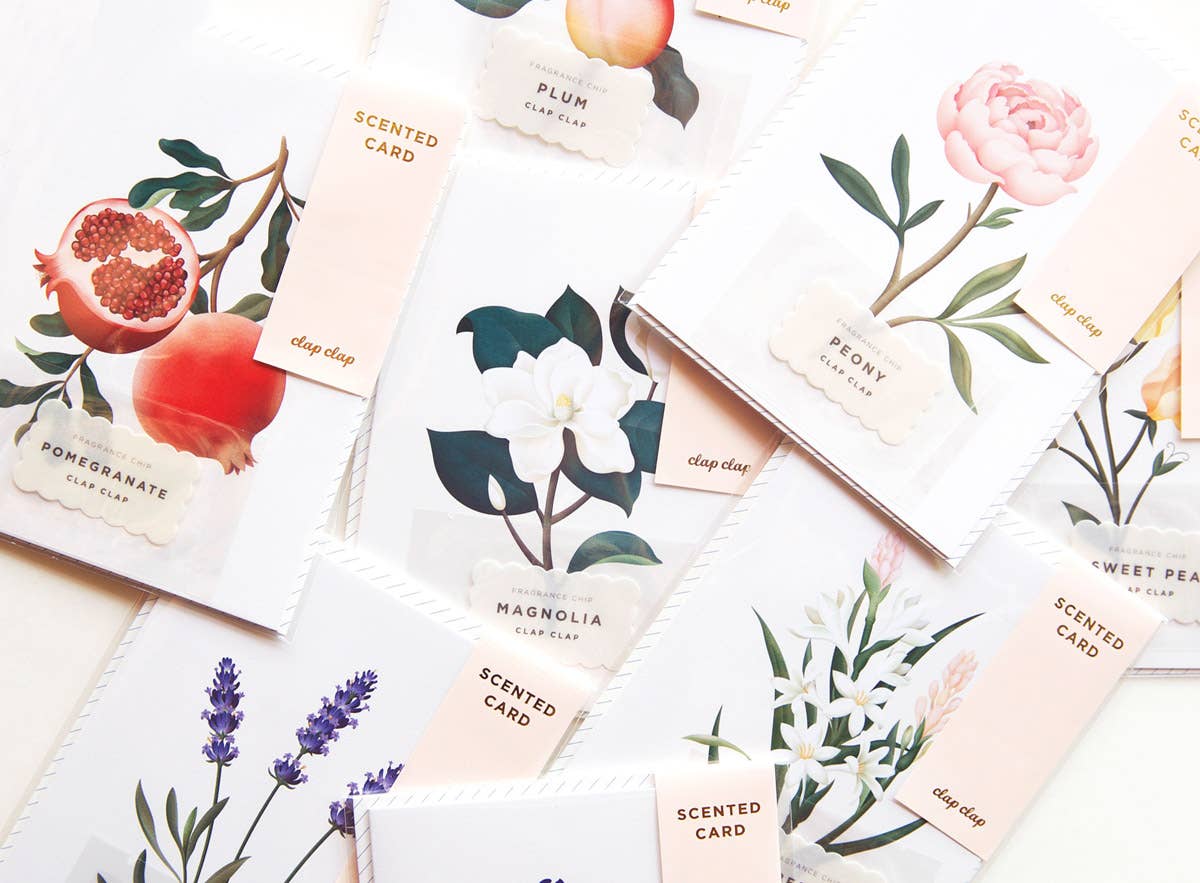 Clap Clap - Wholesale Everyday Greeting Card - Botanical Scented Greeting Card - Mariposa2