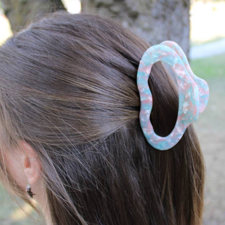 Love Attack - Wholesale Hair Clip - Women's - Aurora Cellulose Acetate Cloud Hair Claw Clips12