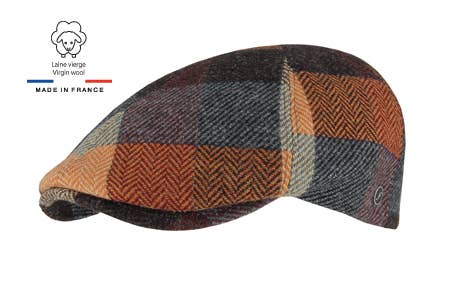 FLECHET – Boina - Homem por atacado – BONÉ LÃ VIRGEM FEITO EM FRANÇA - FLHH4050