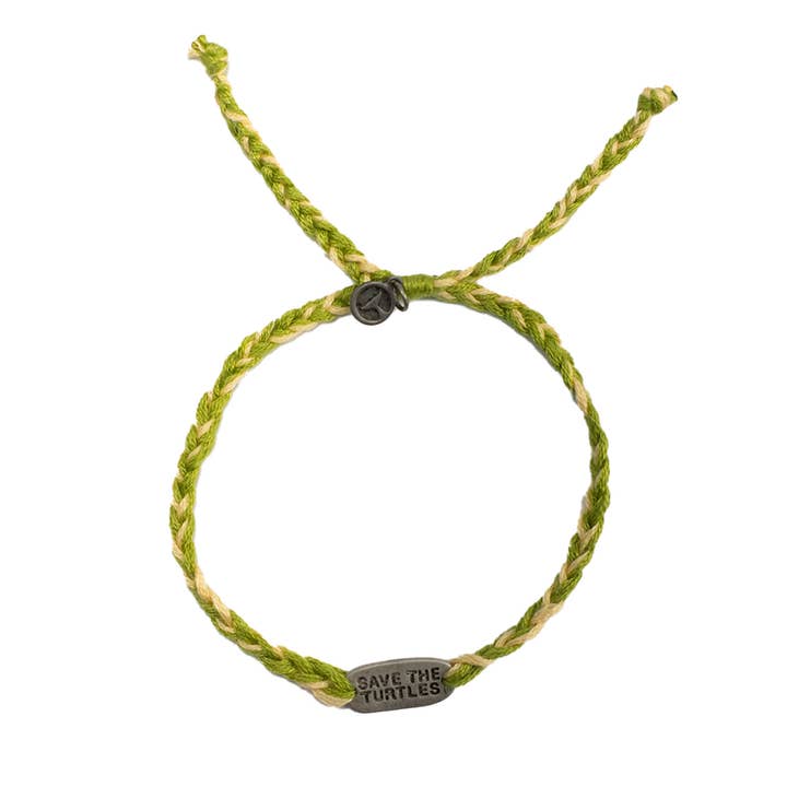 MARINE LIFE RESCUE PROJECT - Wholesale Woven/Braided Bracelet - Save the Sea Turtles Bracelet