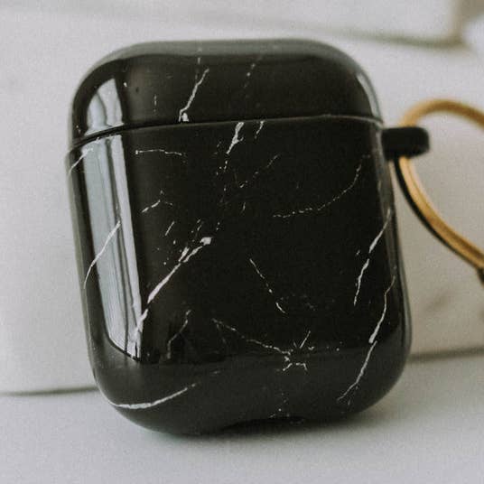 Svart marmor hård Airpod fodral för wholesale av Janet Gwen