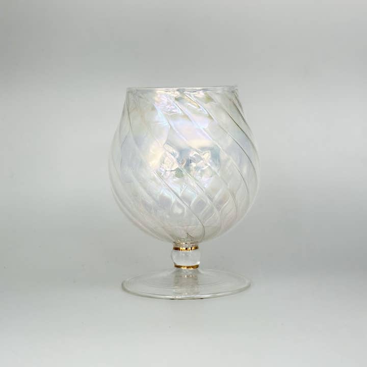 Dandarah (Ships from USA) - Wholesale Cocktail/Liquor Glass - Blown Glass Cognac Glass - Iridescent2