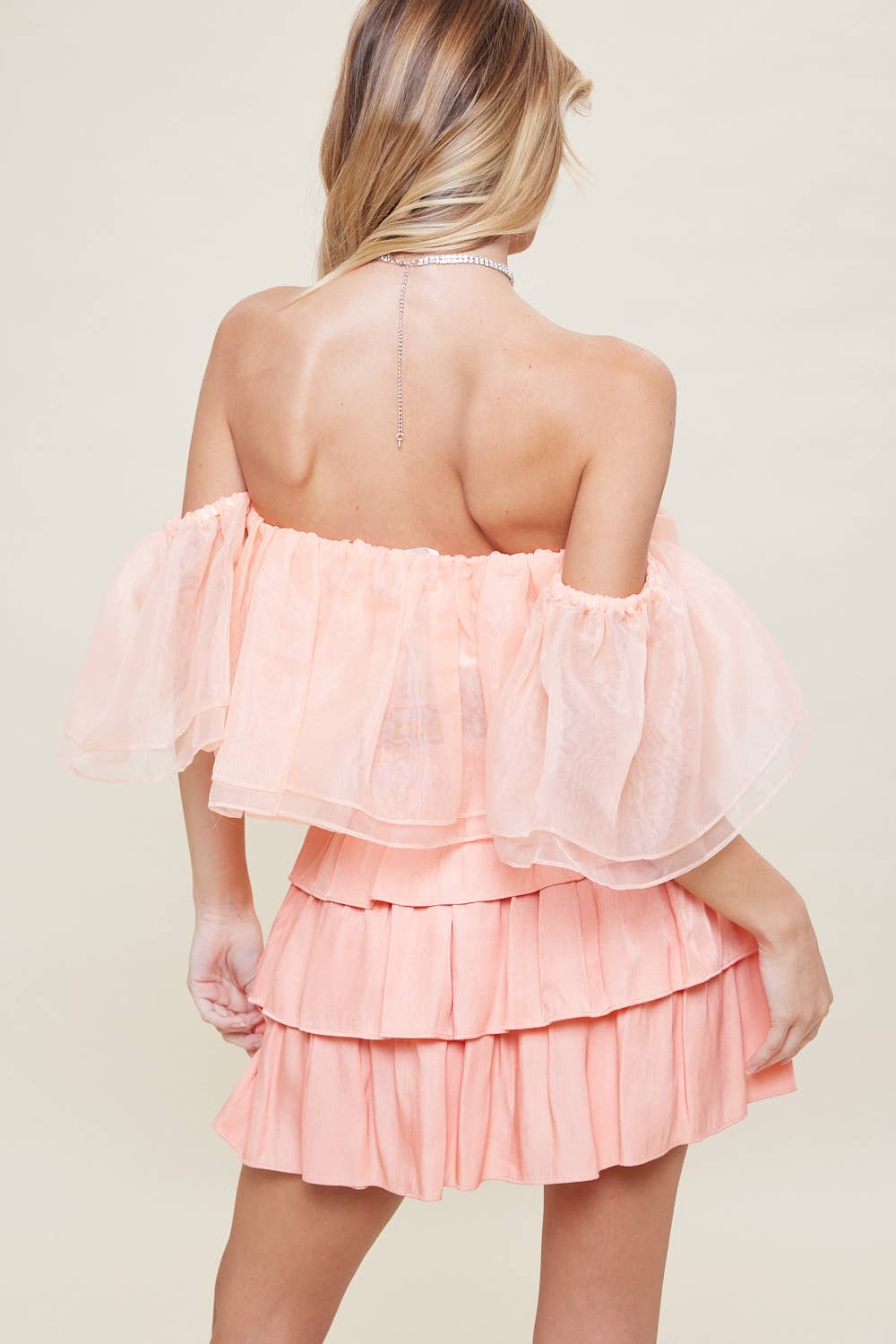 idem ditto - Vendita all'ingrosso Camicetta - Donna - TOP CORTO TRASPARENTE CON SPALLE SCOPERTE E VOLANT8