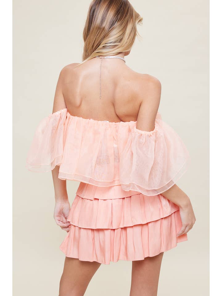 idem ditto - Vendita all'ingrosso Camicetta - Donna - TOP CORTO TRASPARENTE CON SPALLE SCOPERTE E VOLANT8