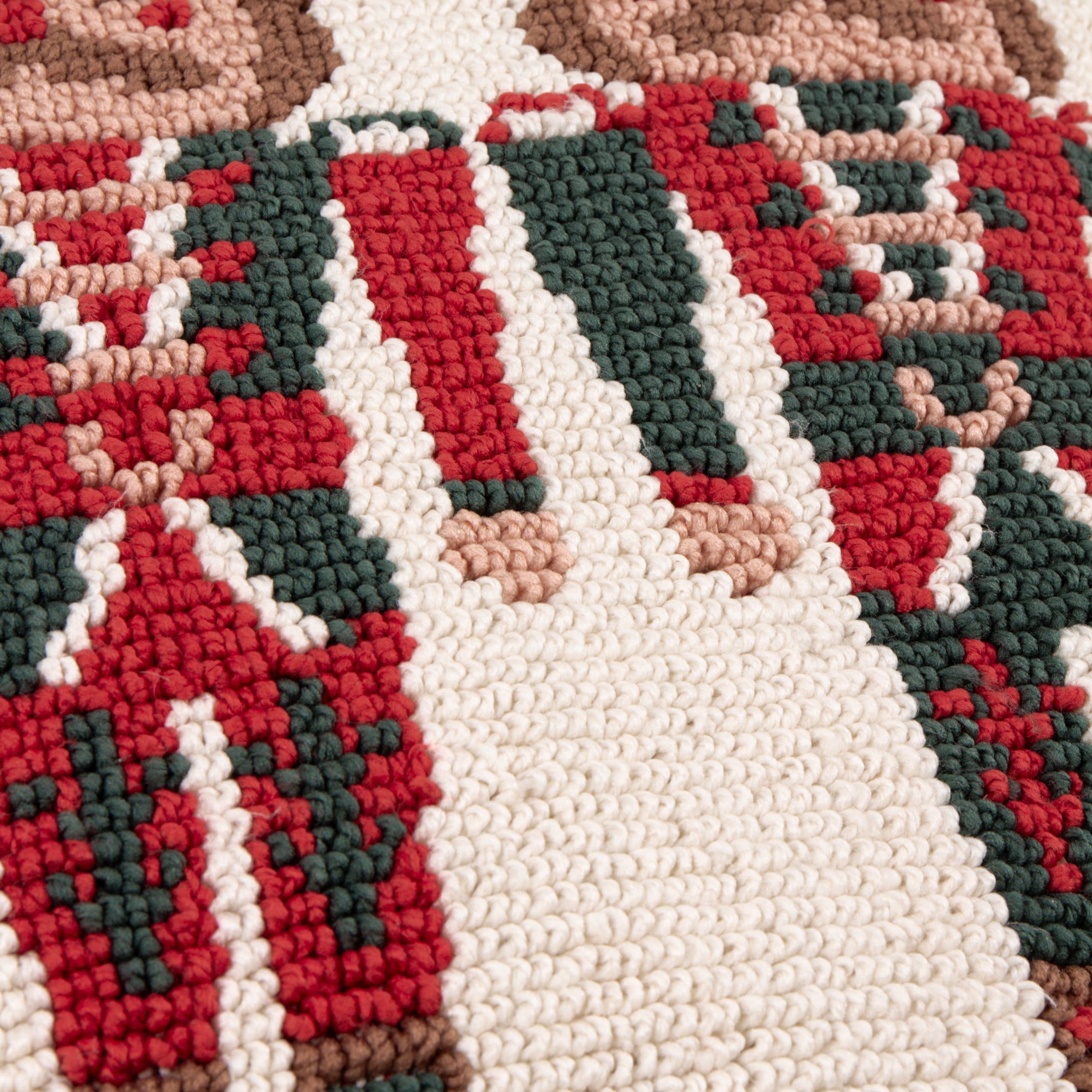 Multi Nutcracker Trio Tufted Cushion Multicolour for wholesale on Faire4