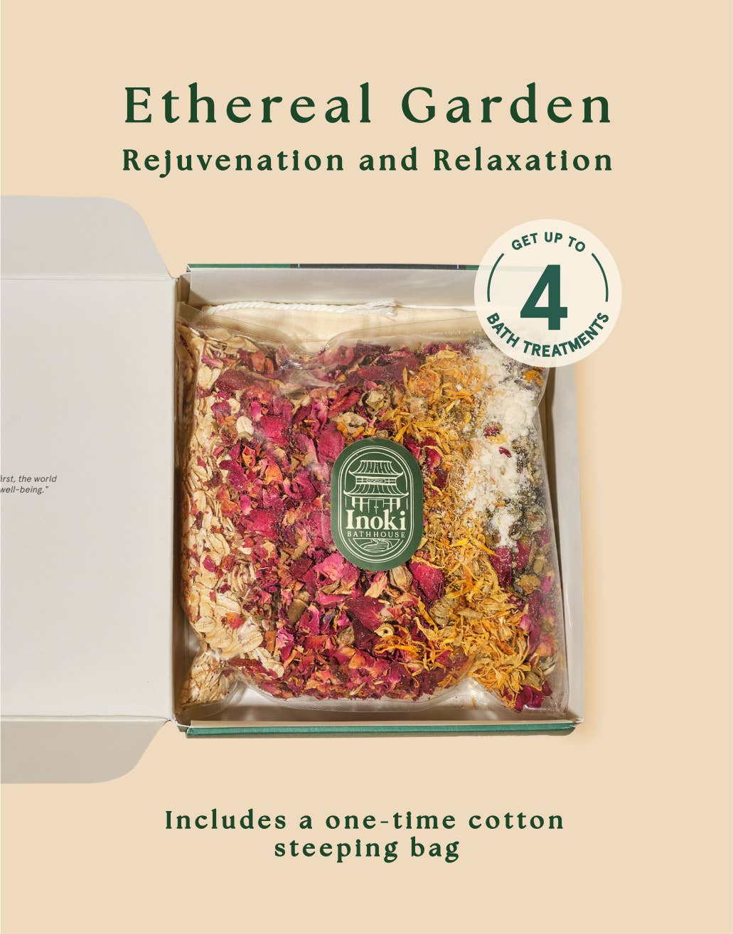 Inoki Bathhouse - Vente Lait de bain - Jardin Éthéré - Rajeunissement & Relaxation (Complet)3