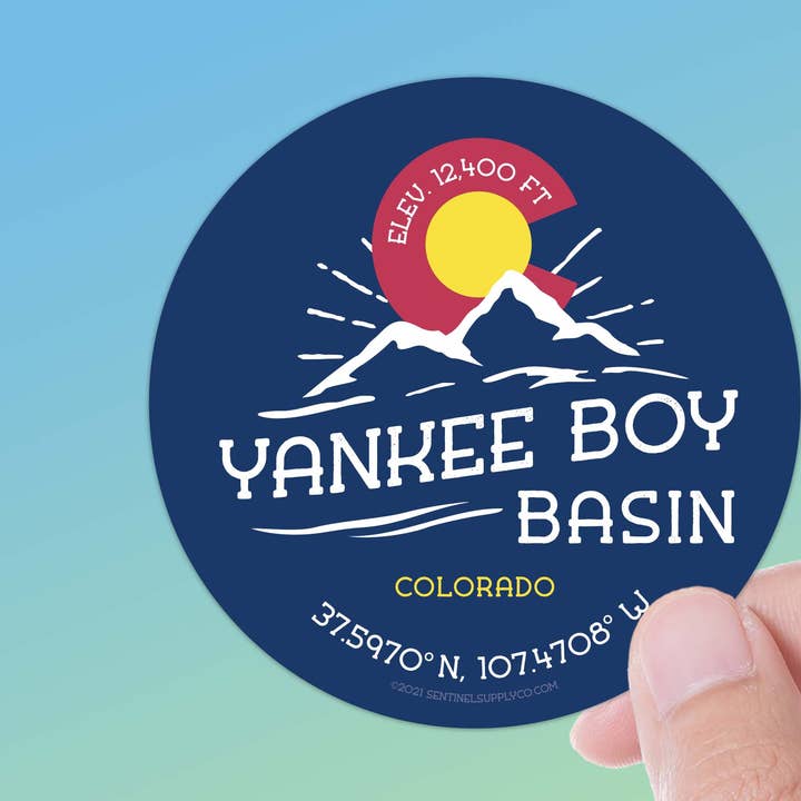 Yankee Boy Basin Colorado Pass Stickers for wholesale by Sentinel Supply