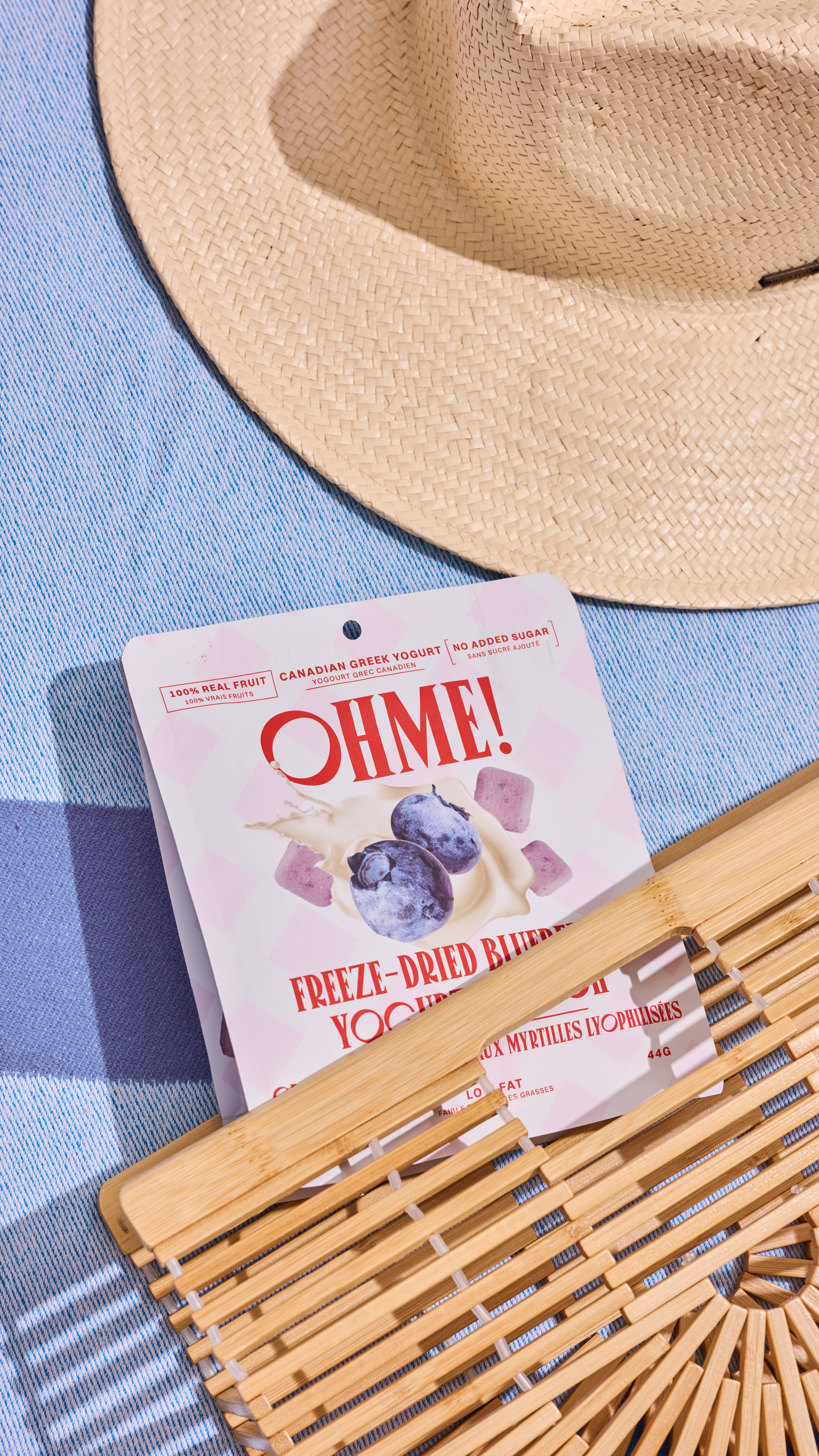 OHME! Foods - Venta al por mayor Fruta deshidratada - Snack crujiente de yogur griego con arándanos liofilizados4