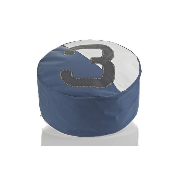 Pouf Solo Dacron Nattier Blue 3 Grey for wholesale by 727 Sailbags
