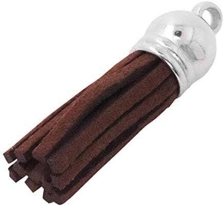 Mandala Crafts – wholesale Craft supplies – Mandala Crafts Faux Leather Suede Tassel with Loop for Keychains, Jewelry Making, Bookmarks, Books, Gifts, Pillows25