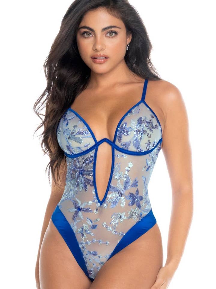 Corpo String Azul - Mal8909Fabl por atacado de Mapalé