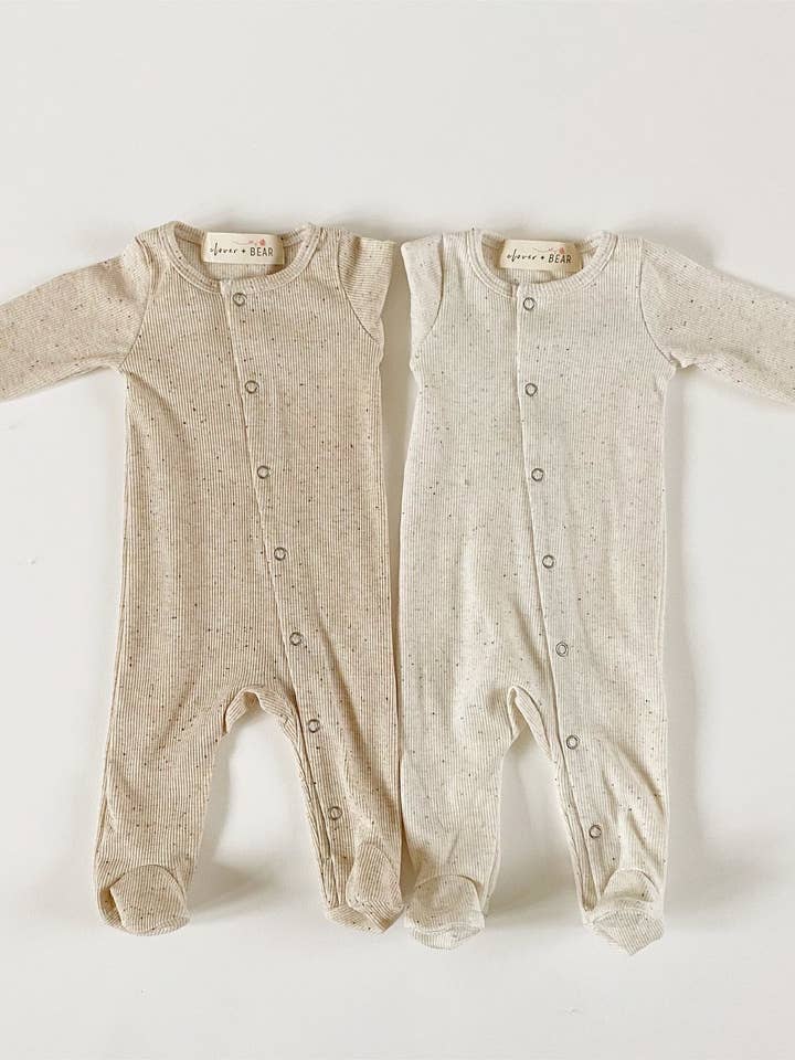 Footed Onesie | Milk Sprinkle for wholesale by Clover and Bear