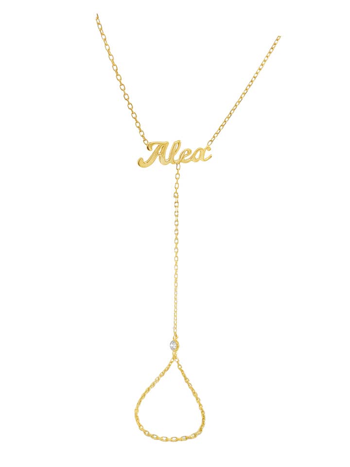 Script Horizontal Hand Chain for wholesale by Shop Alexandra Madison
