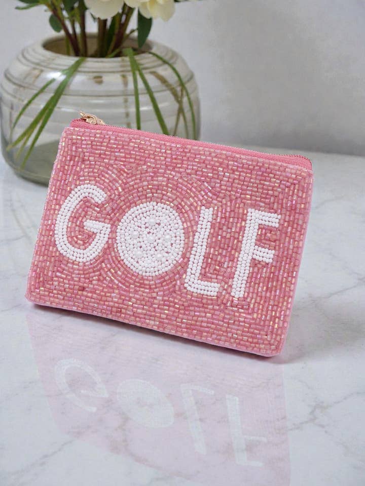 Sequins GOLF Beaded Coin Pouch
for wholesale by Mint & Shine
